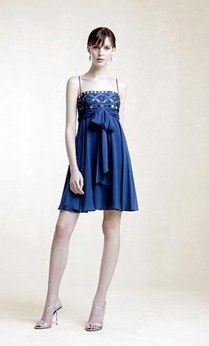 princess polly baby blue dress Metallic Mini Dress – BCBGMAXAZRIA main image 1