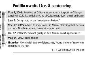 Padilla's conviction bears little resemblance to original charges