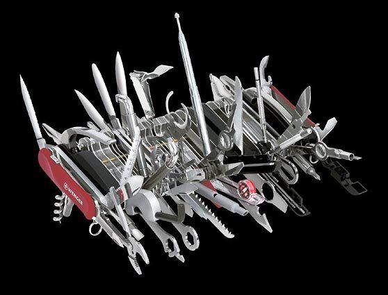 World's biggest swiss cheap army pocket knife