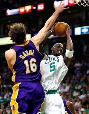 Seven years ago, former Celtic Leon Powe took over the NBA Finals