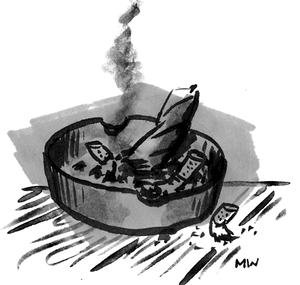 Bunch Of Cigarette Butts Are Scattered On The Grass Stock Image - Image