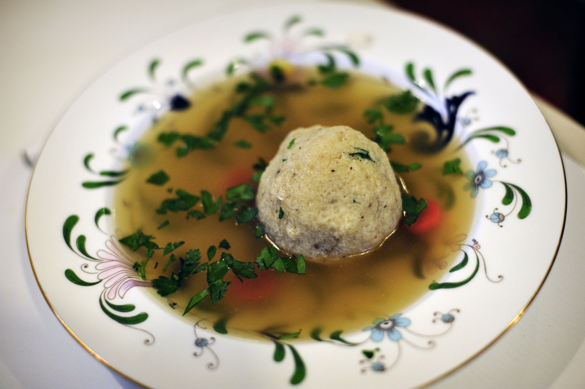 Herb Garden Matzo Ball Soup