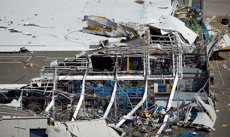Boeing's key Wichita supplier hit hard by tornado | The Seattle Times