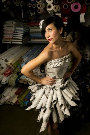 news paper dress design 25 Amazing Paper Dresses Collection and Designs