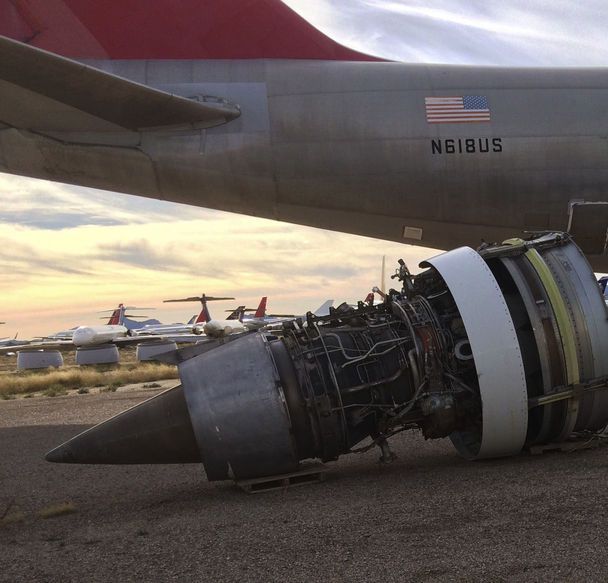 Arizona desert is graveyard junkyard and museum for old planes