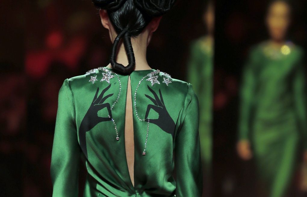 schiaparelli green dress Tender maxi dress Custom Size