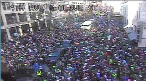 Super Bowl victory parade for Seattle Seahawks attracts hundreds