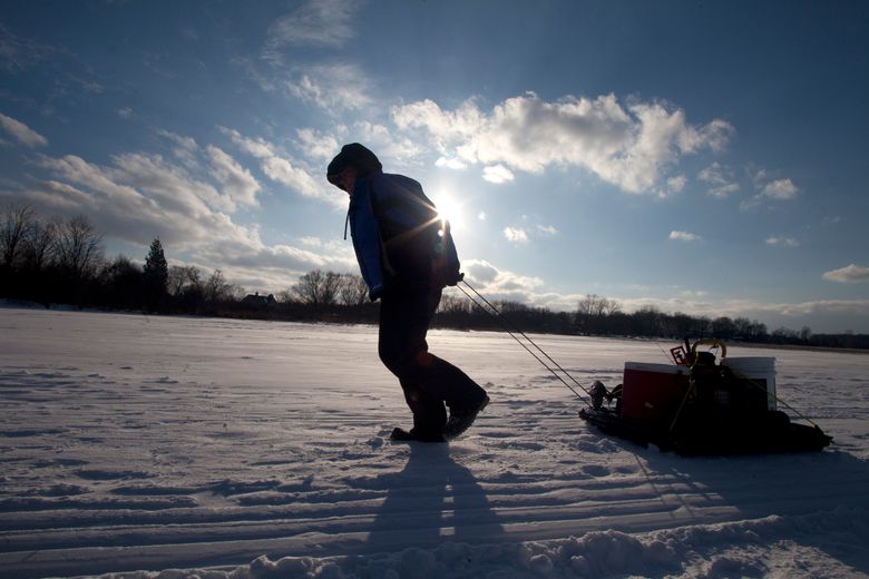 Ice coverage still not safe for fishing at Fish Lake near Leavenworth