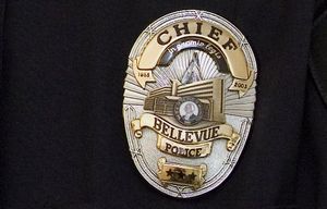 CHIEF – BELLEVUE – 011108
Linda Pillo (cq) became the new chief of police for Bellevue today making her the first female police chief for Bellevue.  Pillo has been with the Bellevue police department since 1986. 
80986