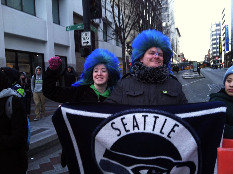 Super Bowl victory parade for Seattle Seahawks attracts hundreds