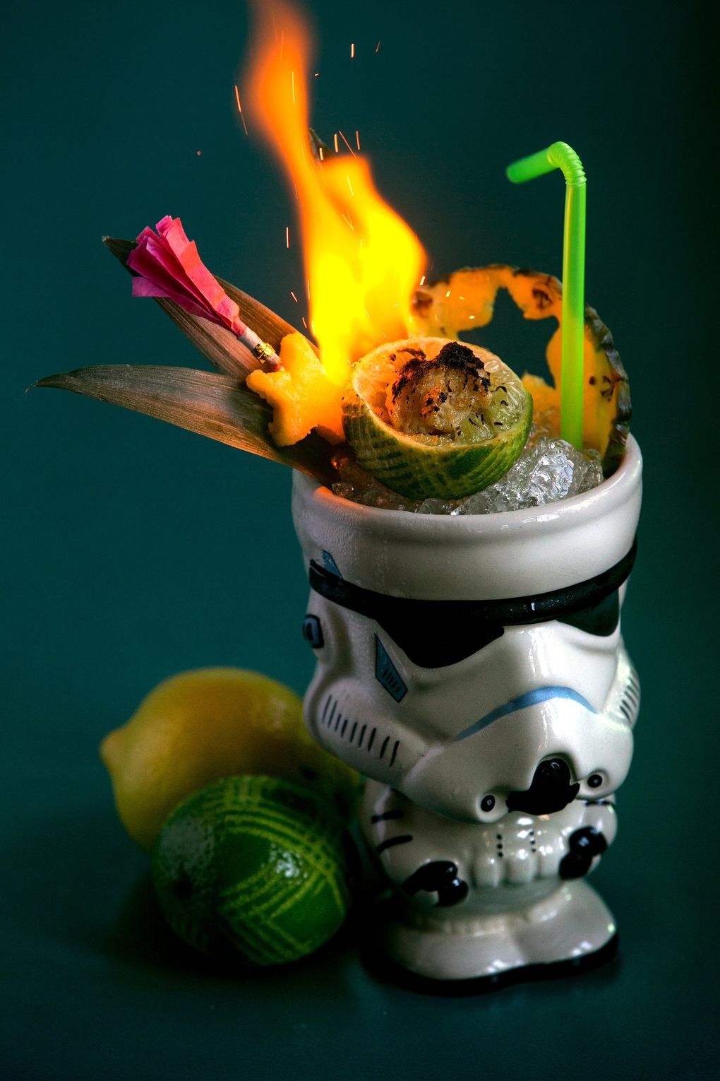 Rumba, on Capitol Hill, offers a flaming “Malachi Constant.” Photo by Erika Schultz / The Seattle Times.