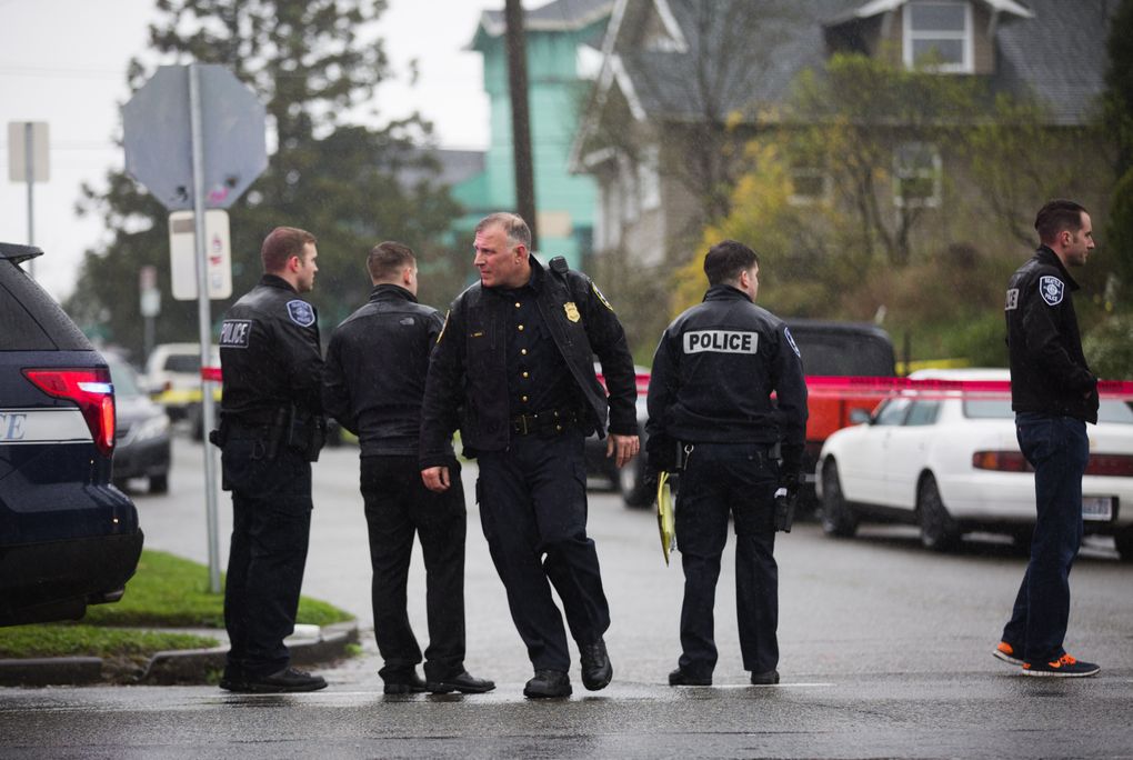 Seattle police are investigating the shooting. (Lindsey Wasson / The Seattle Times)