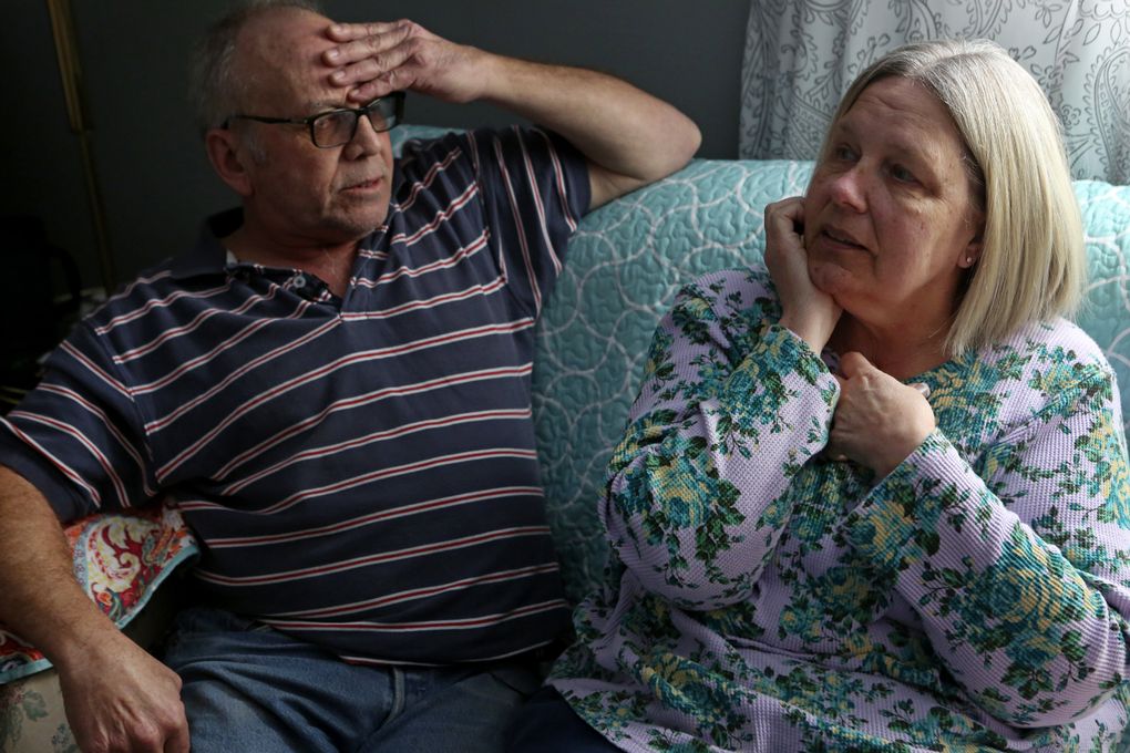 Kirk and Patricia Ackley, of Ephrata, said they pleaded with 21st Mortgage for the interest rate they’d been promised for their mobile-home purchase so they could keep their home. They were baffled by the reply: “We don’t care. We’ll come take a chainsaw to it — cut it up and haul it out in boxes.” (Ken Lambert / The Seattle Times)
