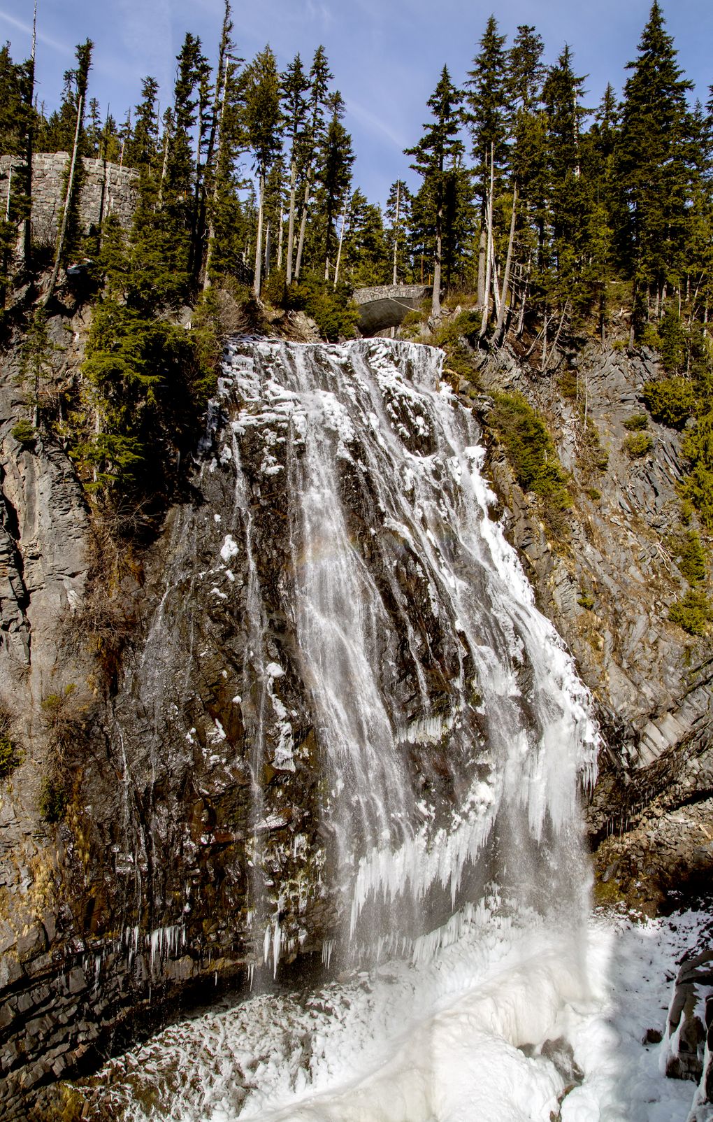 Narada Falls is among Mount Rainier National Park attractions easily reached in a day trip from nearby cabins. (Steve Ringman/The Seattle Times)