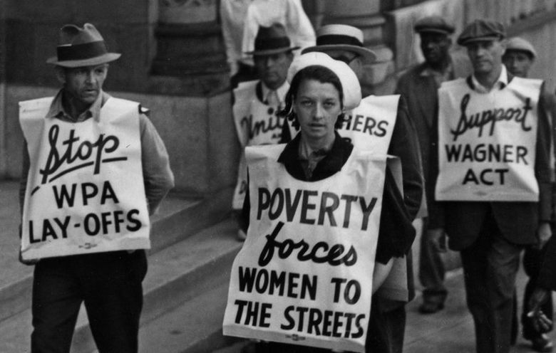 Takin’ It To The Streets: Depression-era Protesters In Seattle, 1937 