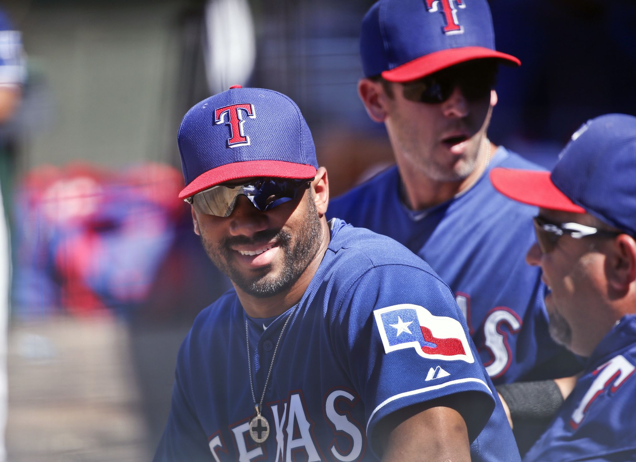 Russell Wilson merchandise on sale at Rangers camp and team stores