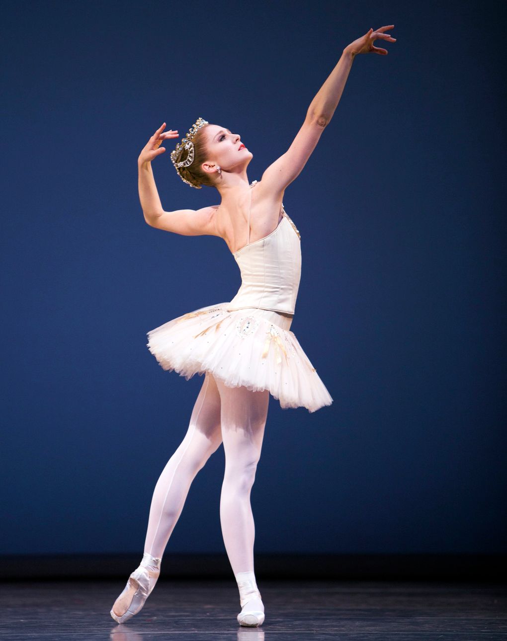 PNB principal dancer Carla Korbes in “Diamonds” (Photo by Angela Sterling)