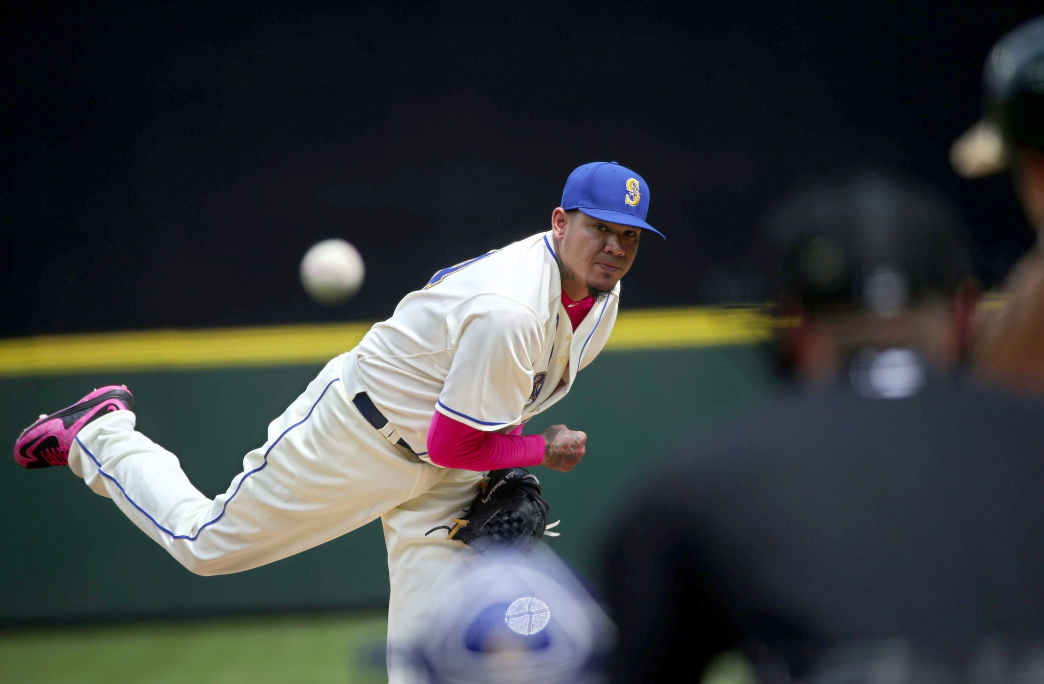 Felix notches 2,000th career strikeout