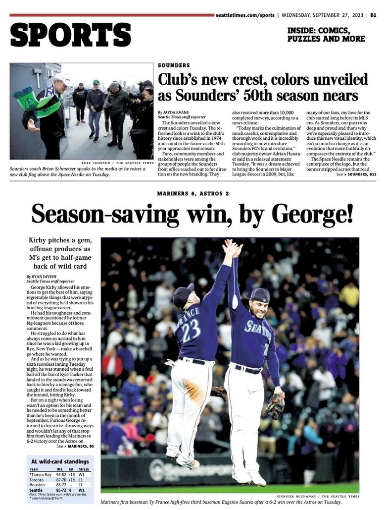 sports cover 9/27/23