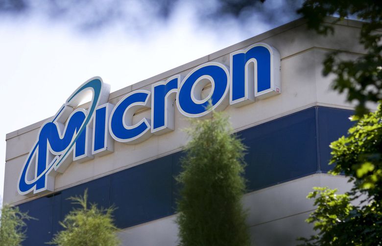 The headquarters building of Micron Technology  in Boise (Matthew Staver/ Bloomberg)