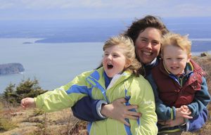 PHOTO MOVED IN ADVANCE AND NOT FOR USE – ONLINE OR IN PRINT – BEFORE JUNE 14, 2015. — An undated family photo of Meghann Harris with her daughter, Eliza, 8, who has a developmental disorder, and her son, Henry, 6. Harris is senior founder of SpecialGlobe.com, a new travel website for the parents and families of children with physical and cognitive challenges. “They fear what services are out there, whether their child will be welcomed by the world,” says Harris. (Handout via The New York Times) — NO SALES; FOR EDITORIAL USE ONLY WITH STORY SLUGGED SPECIAL NEEDS TRAVEL BY HARRIS. ALL OTHER USE PROHIBITED.