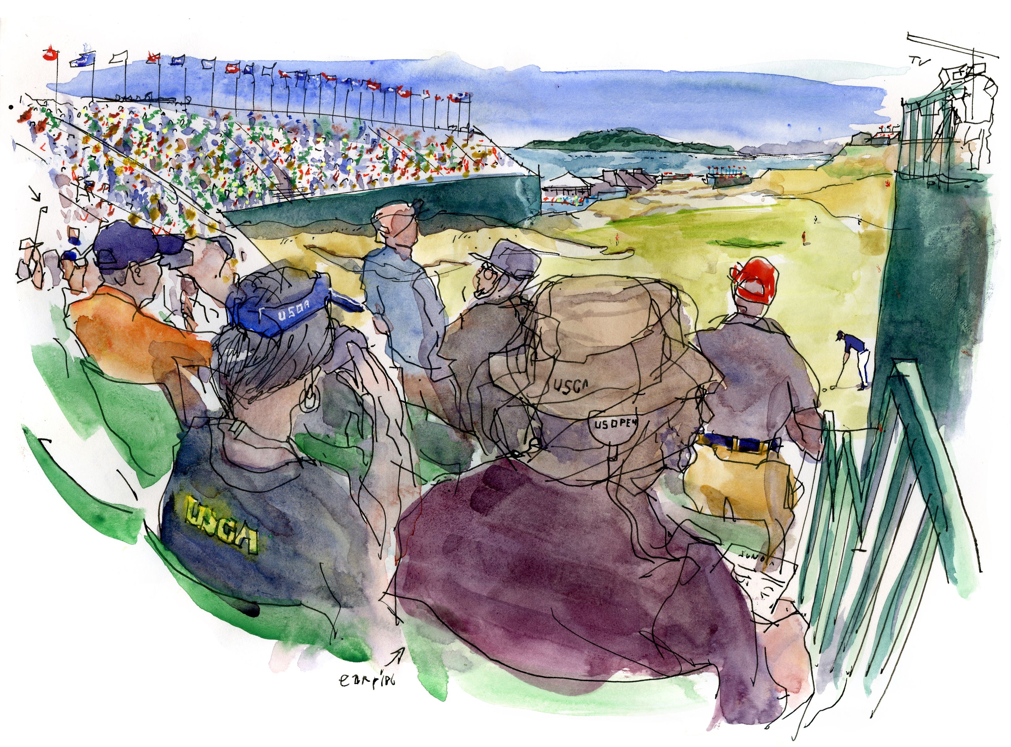 SketcherCasting the first U.S. Open in the Pacific Northwest | The