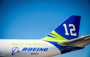 Boeing's Seattle Seahawks-themed 747 is back for an encore