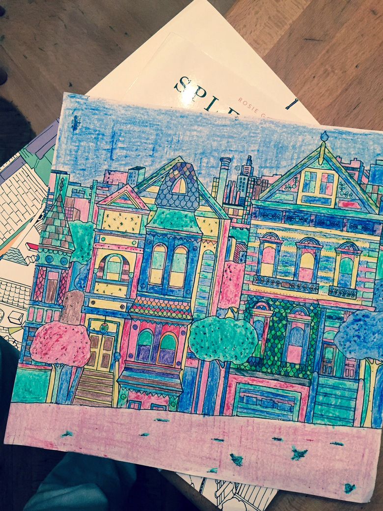 Adult coloring books are way better with markers