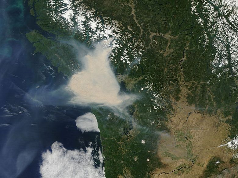 See a satellite view of wildfire smoke from Canada across the U.S. - The  Washington Post