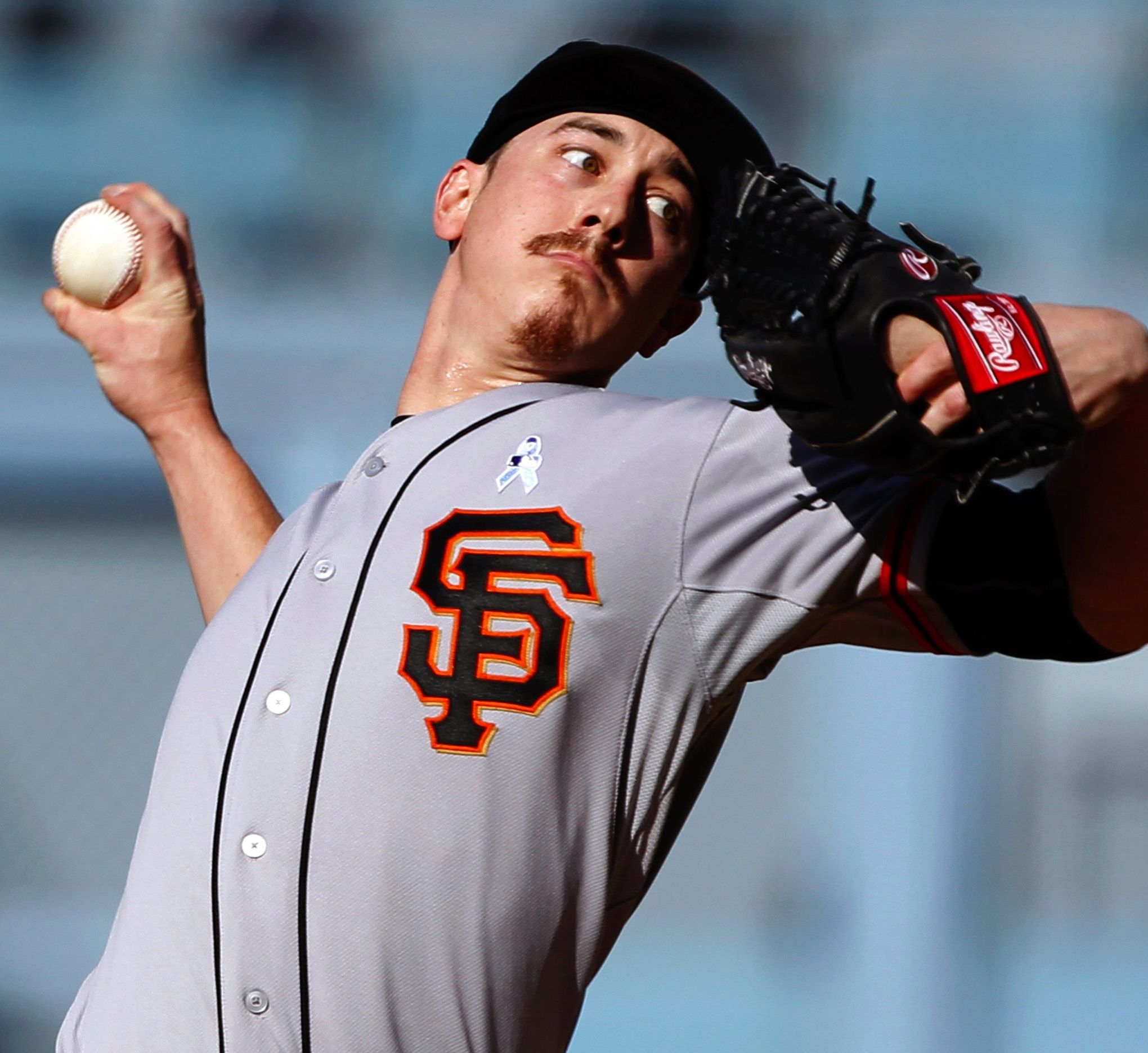 Team-Issued Red Jersey - Tim Lincecum