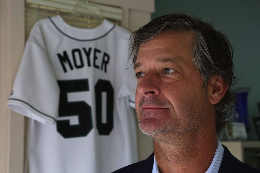 Former Seattle Mariners pitcher Jamie Moyer at his foundation’s Magnolia headquarters, Thurs., Aug. 6, 2015, in Seattle. The Moyer Foundation has made Jamie a beloved Seattle athlete as much as what he did on the field. (Ken Lambert / The Seattle Times)