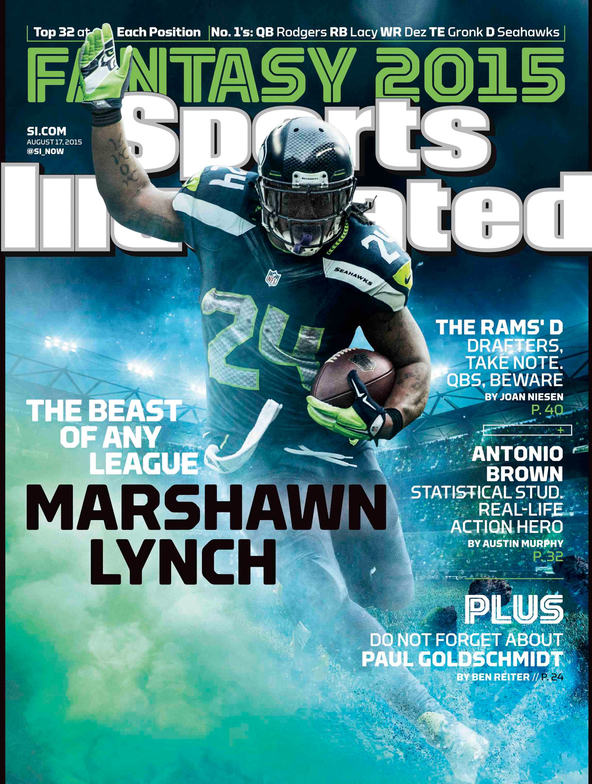 Seahawks' Marshawn Lynch hits regional Sports Illustrated cover