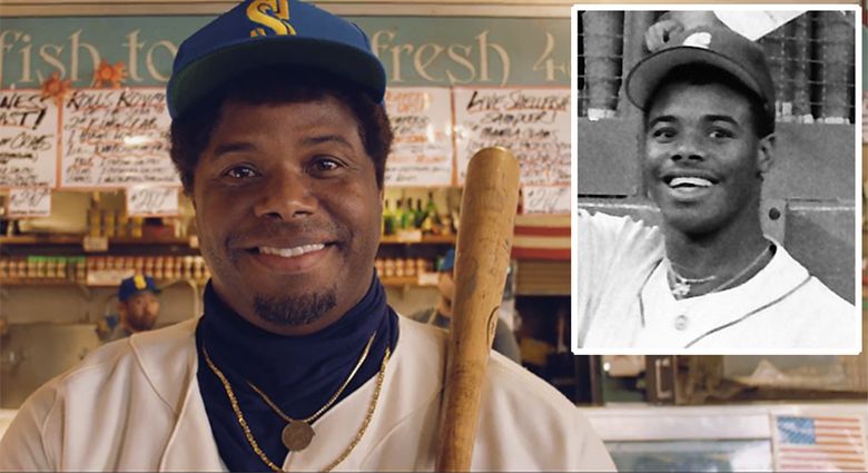 Ken Griffey Jr. honors famous 1989 Mariners rookie card in Macklemore's new  'Downtown' music video