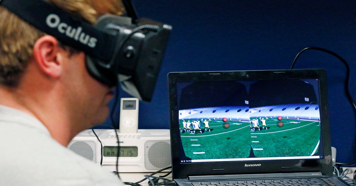 Football’s future? QBs training with virtual reality | The Seattle Times