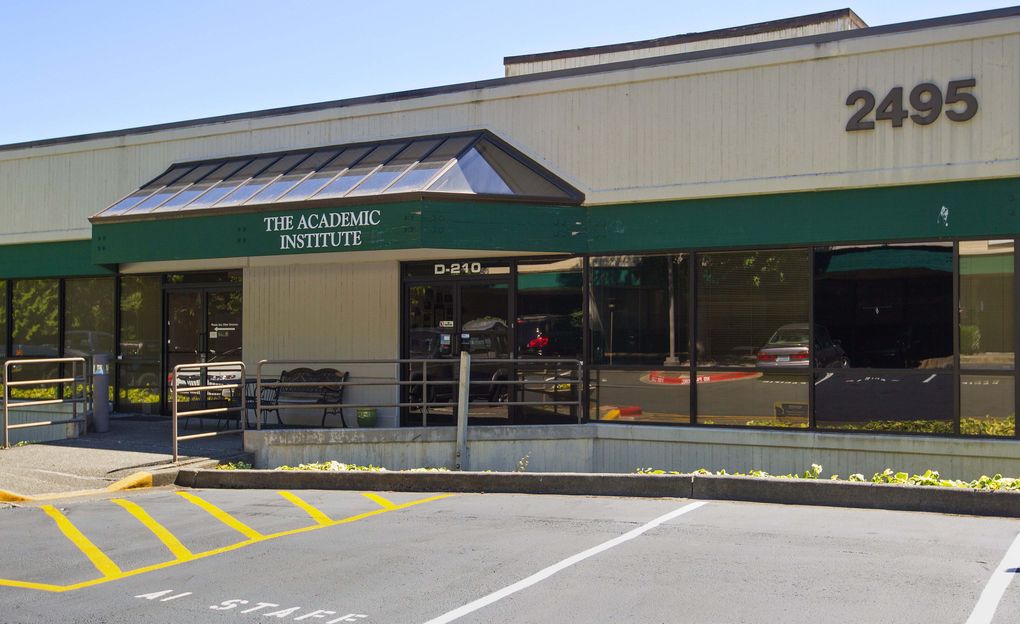 Academic Institute is a tiny private school near Northeast 24th Street and 140th Avenue Northeast. (Mike Siegel / The Seattle Times)