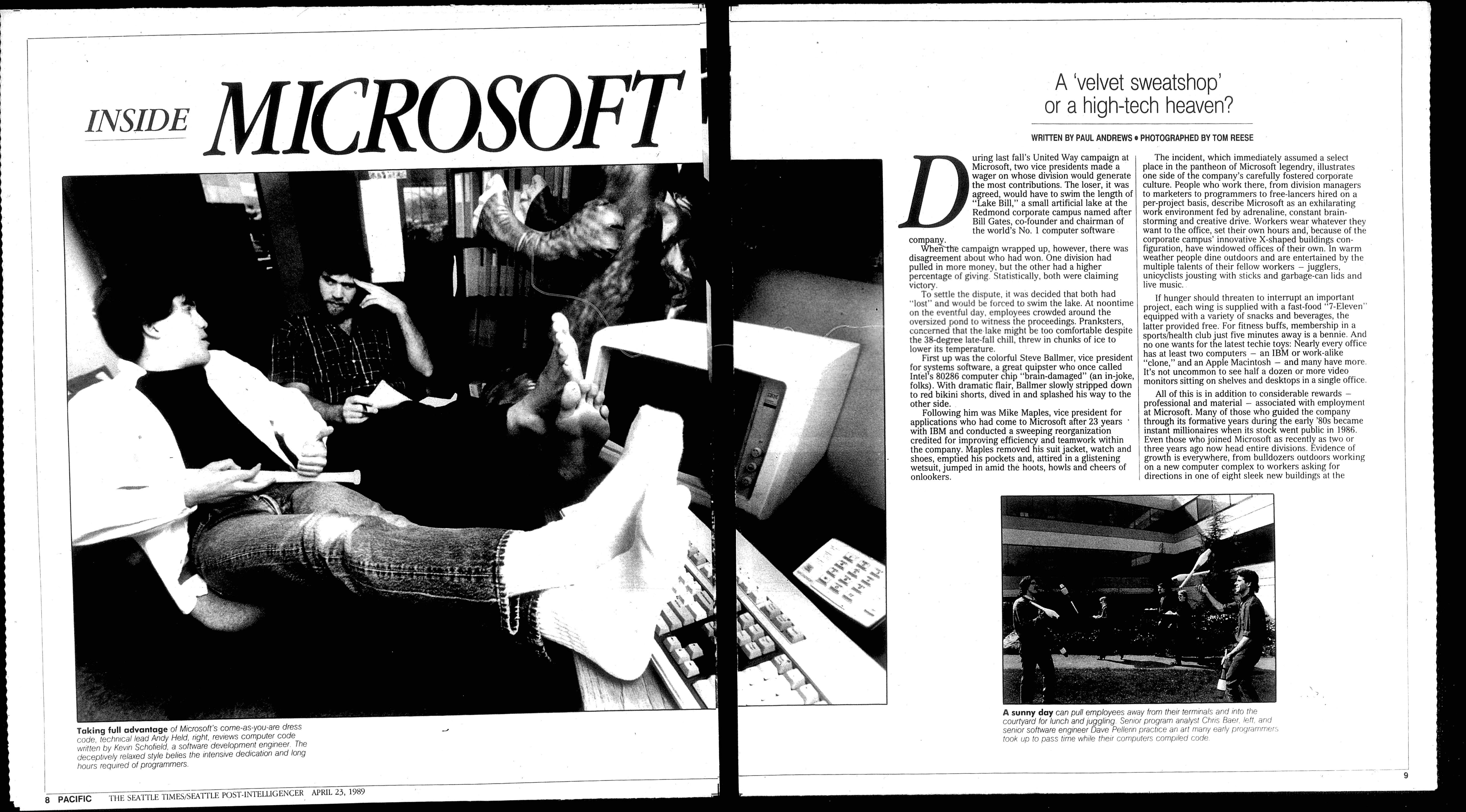 Archive Inside Microsoft A Velvet Sweatshop or a High Tech