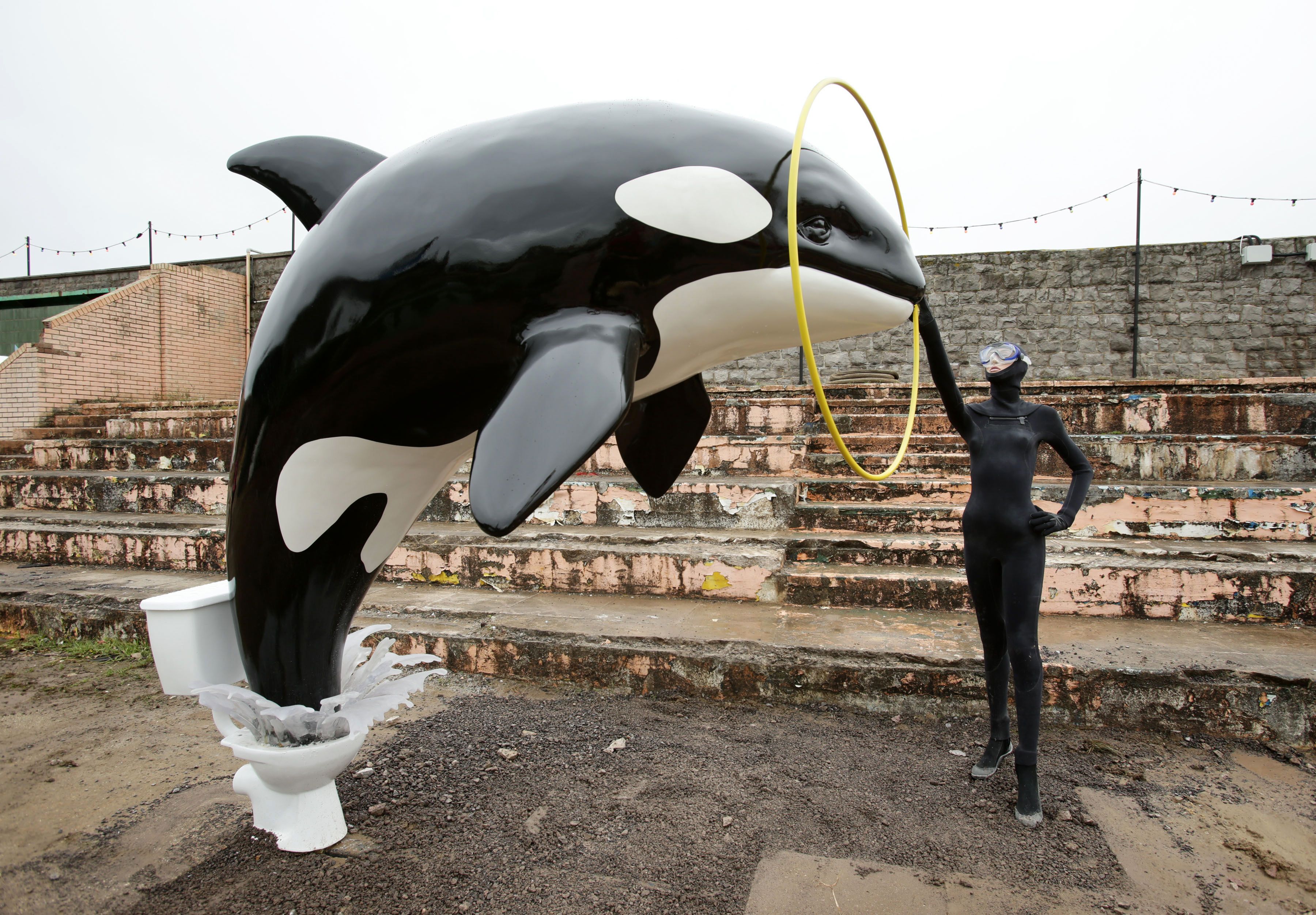 Artist Banksy opens derelict 'Dismaland' theme park | The Seattle