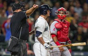 Angels' Jered Weaver throws jab, but no haymakers, at Kyle Seager