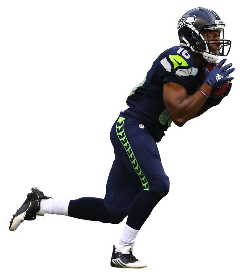 Tyler Lockett had a 103-yard kickoff return for a touchdown in the preseason. (Lindsey Wasson/The Seattle Times)