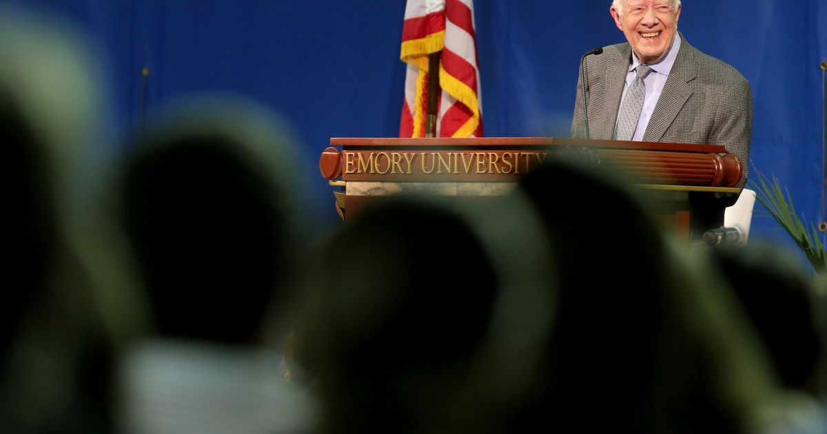 Jimmy Carter disses chair, stands behind podium at town hall The Seattle Times