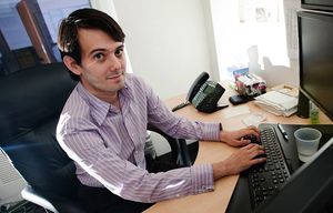 Martin Shkreli, chief investment officer of MSMB Capital Management, sits in his office in New York, U.S., on Wednesday, Aug. 10, 2011. MSMB made an unsolicited, $378 million takeover bid for Amag Pharmaceuticals Inc. and said it will fire the drugmakerâ€™s top management if successful. Photographer: Paul Taggart/Bloomberg