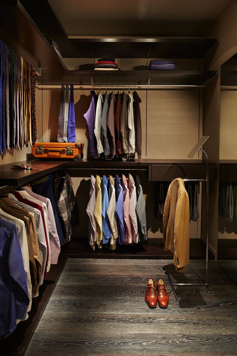 Herman, an exacting professional who has his shirts and shoes custom made, spent three months interviewing architects to build his contemporary and peaceful home. (Benjamin Benschneider / The Seattle Times)