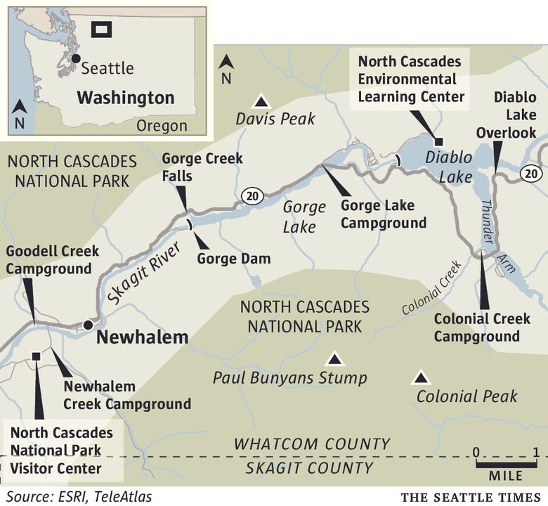 Colonial Creek Campground Map You Can Still Sniff Out North Cascades Fires, But The Park And Passes Are  Open For Fall | The Seattle Times