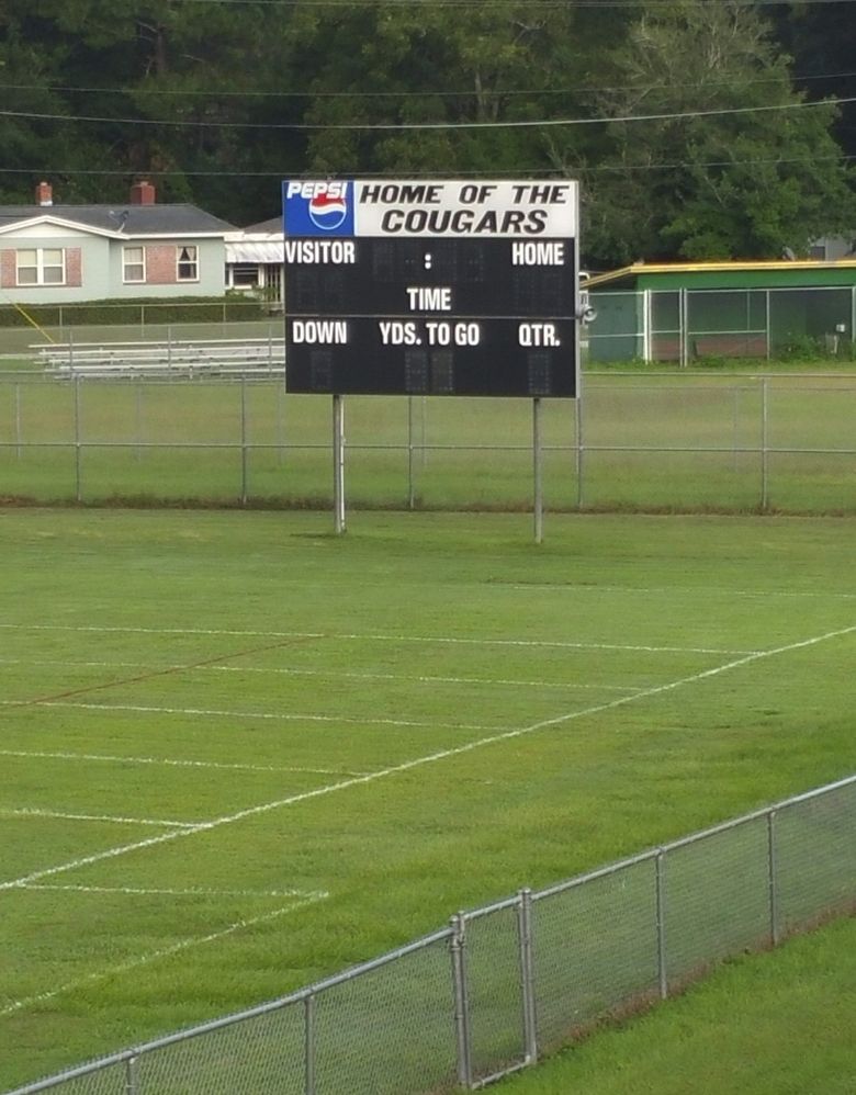 Green Cove Springs Junior High School. Cliff Avril’s first football field.