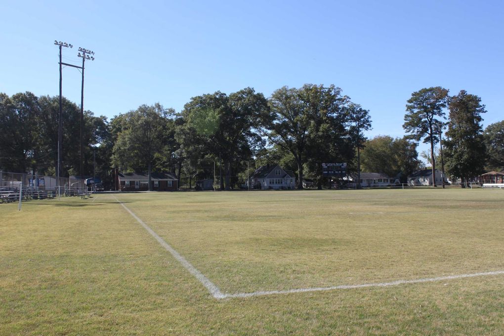 The football field at Highland Springs Park in Richmaond, Virginia. This sis the first field Russell Wilson played on.
