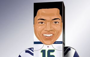 Seattle Seahawks: Tyler Lockett 2022 Mini Cardstock Cutout