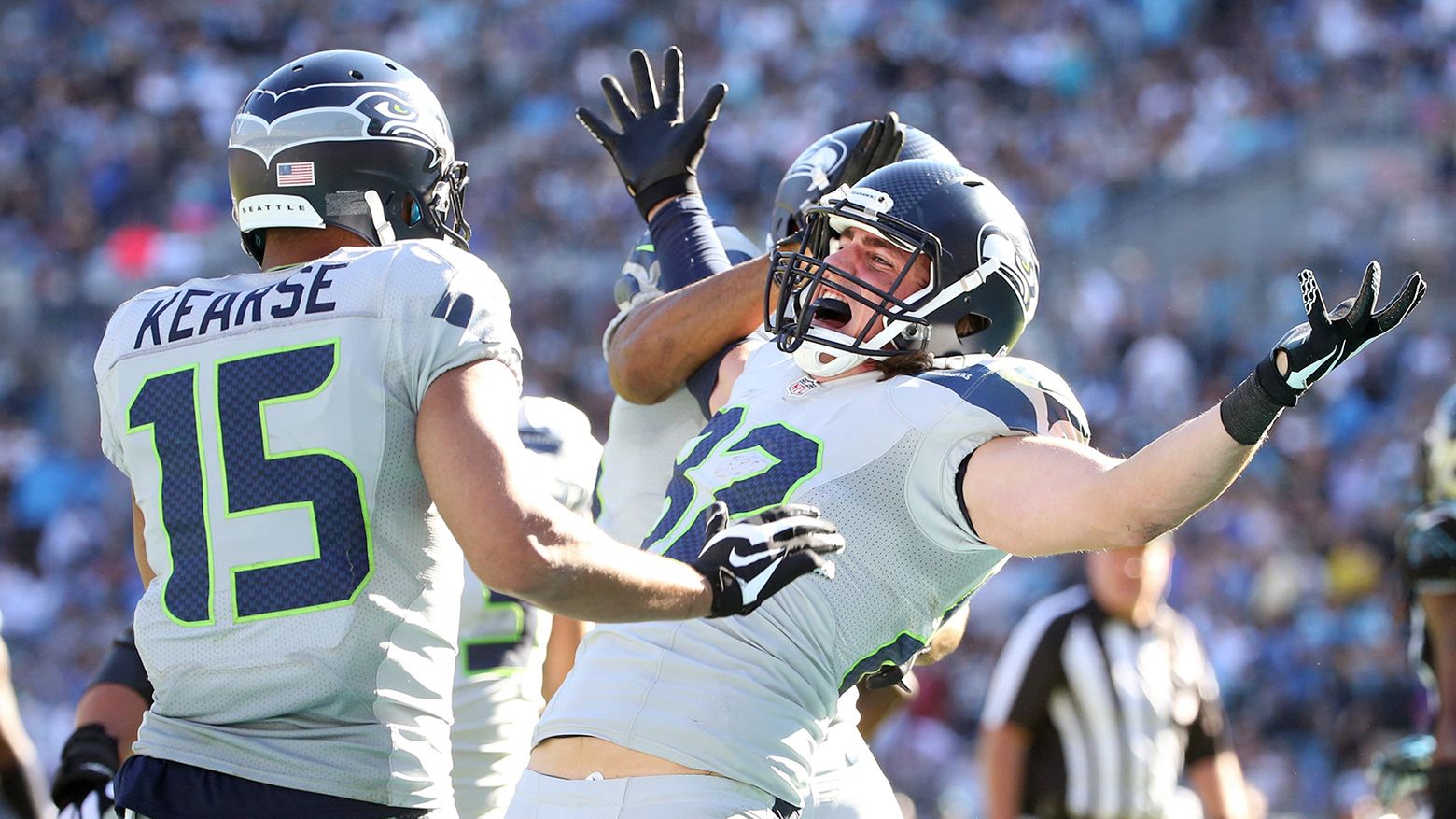 CHARLOTTE, NC - OCTOBER 10: Carolina Panthers linebacker Jermaine