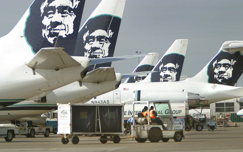 Alaska Air Group had its busiest summer ever this year after boosting its capacity at Seattle-Tacoma International Airport. (Mike Siegel/The Seattle Times)