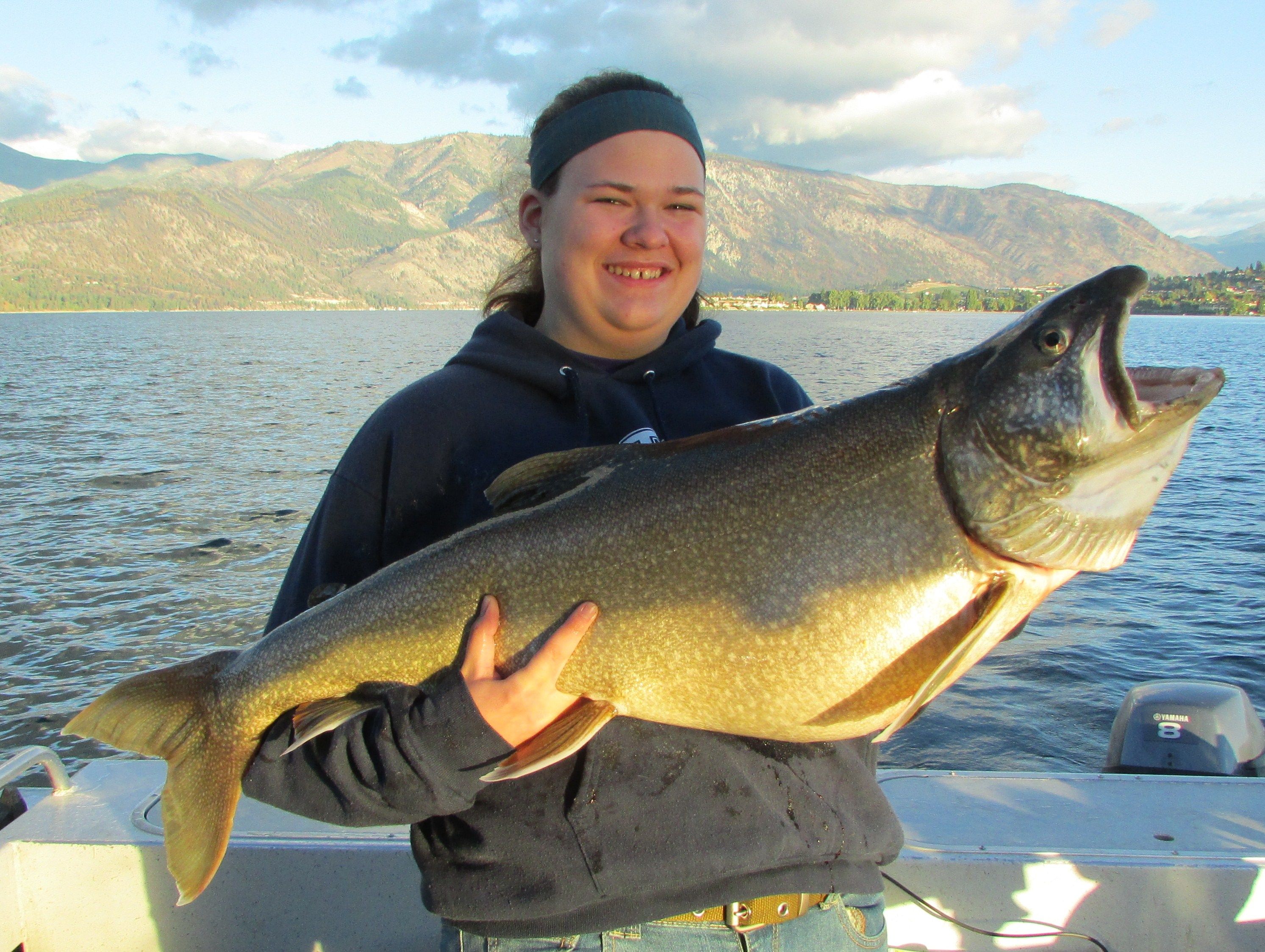 Guide Anton Jones reports good trolling on Lake Chelan for large