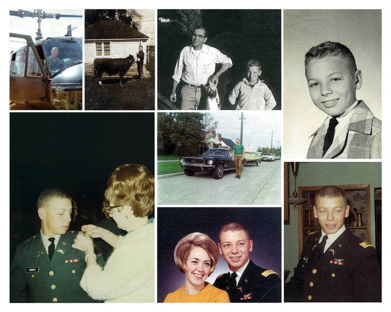 A photo montage of the late Lt. Daniel Cheney before he died during the Vietnam War. (Courtesy Jerilyn Brusseau)